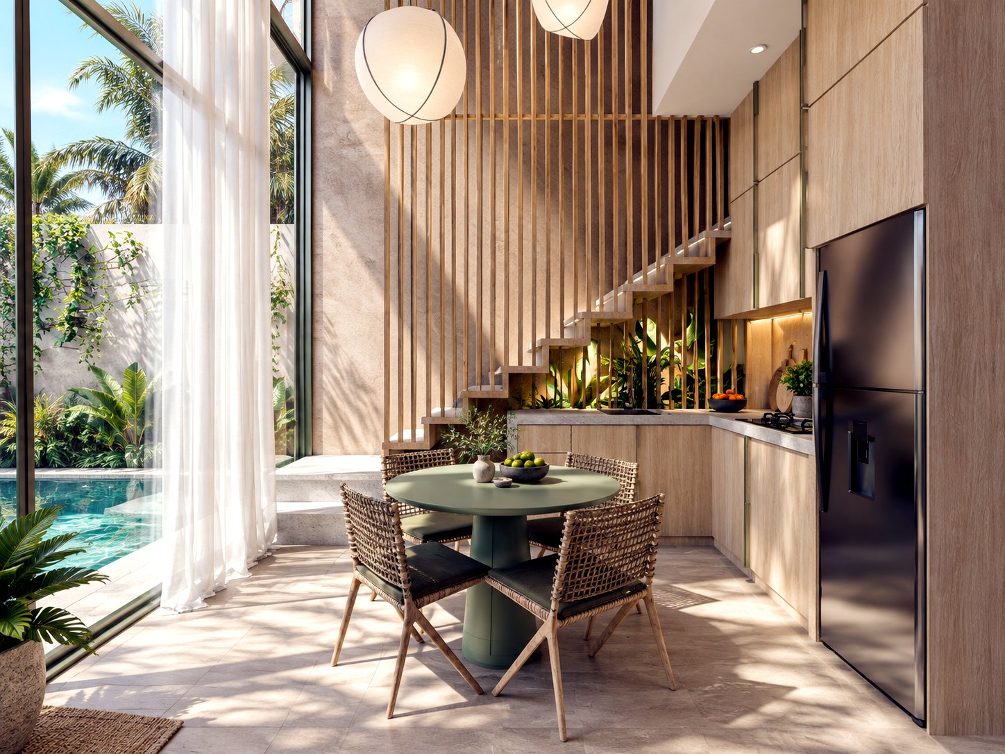 Villa Oasis dining area